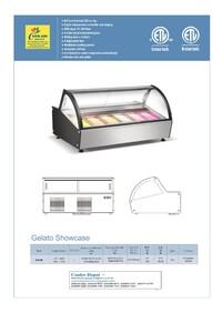 NSF Gelato case Dipping Freezer Ice Cream Cabinet DW-6R