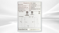 NSF Warmer Countertop Display Cabinet ShowCase HW-200R