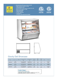 NSF 48 inches seafood raw meat Refrigerated Case CW-638