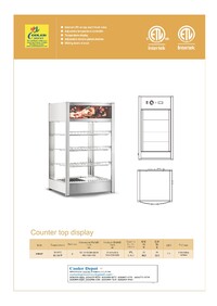 NSF 16 inches countertop chips warmer display  HW-97 ,RTR-97L