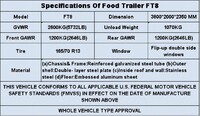 150 in Food Vending Trailer Mobile Concession Both windows FT8