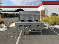 NSF 13+16+13 in 3 hole Chinese Wok Range waterfall TC-W3L1NG