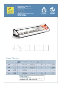Refrigerated Display Case sushi refrigerator NSF CS-63