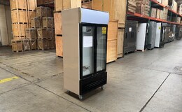 Clearance NSF 36 in two glass door upright refrigerator 04052