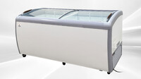 NSF 72 inchs Curved Lid Chest Glass Freezer XS-560YXL