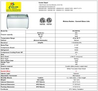 NSF 72 inchs Curved Lid Chest Glass Freezer XS-560YXL