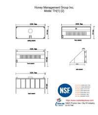 NSF Food Truck and Concession Trailer Only Hood 6 FT