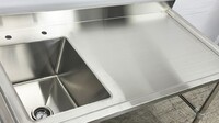 NSF SS Work Table Commercial Kitchen Sink HN-C1T162012-40R