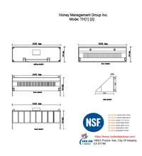 NSF Food Truck and Concession Trailer Only Hood 8 FT