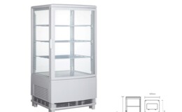 NSF Drink Merchandiser desktop refrigerator display RT-78L White