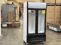 NSF 36 in two glass door upright refrigerator CLG-400BF