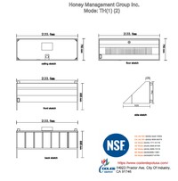 NSF Food Truck and Concession Trailer Only Hood 7 FT
