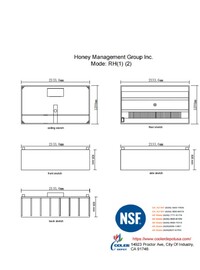 7 ft NSF Restaurant Hood And Exhaust Fan 08 HBS