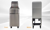 40 lbs NSF 1 PSI Food Truck Propane Deep fryer  HFRF-90B-LPG