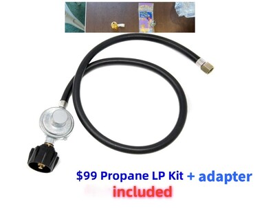 40 lbs NSF 1 PSI Food Truck Propane Deep fryer  HFRF-90B-LPG