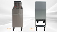 50 lbs NSF Restaurant  natural gas Deep fryer  HFRF-120B-NG