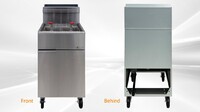 70 lbs NSF Restaurant natural gas  fryer HFRF-150B-NG  DCF5-NG