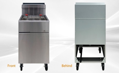 70 lbs NSF Restaurant natural gas  fryer HFRF-150B-NG  DCF5-NG