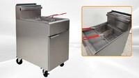 NSF 70 LBS Food Truck Propane Deep fryer  1 PSI HFRF-150B-LPG