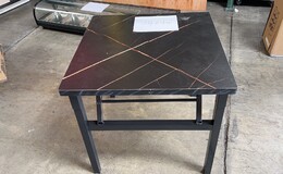 Clearance Square Foldable Table Marble Pattern 04294