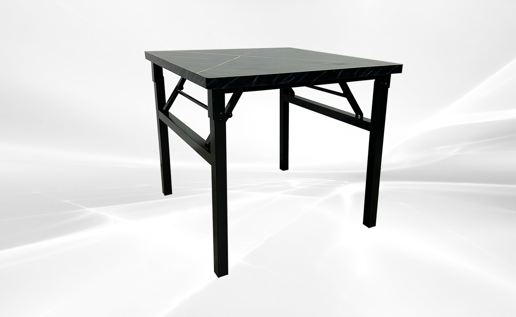 Square Foldable Table Marble Pattern MFT-3232