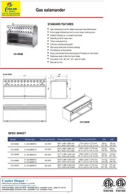 NSF 48 ins Gas cheese melter broiler CD-CM48