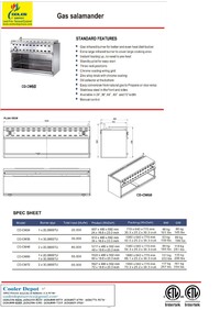 NSF 60 ins Gas cheesemelter broiler CD-CM60