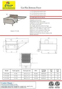 NSF Flat Bottom Funnel Cake Donut Donuts Fryer  CTF-3R NG