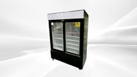 NSF 53 inches Two Slide Glass slide Door Refrigerator CDM-49RS