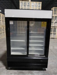 NSF 53 inches Two Slide Glass slide Door Refrigerator CDM-49RS