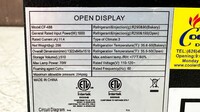 NSF 52 Ins Open Air Display Case Refrigerator CF-488
