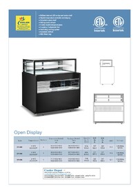 NSF 52 Ins Open Air Display Case Refrigerator CF-488