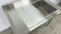 NSF 48 ins SS Work Table Kitchen Sink HN-C1T162012-28L