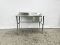 NSF 48 ins SS Work Table Kitchen Sink HN-C1T162012-28L