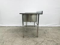 NSF 48 ins SS Work Table Kitchen Sink HN-C1T162012-28L