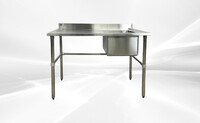 NSF 48 ins SS Work Table Kitchen Sink HN-C1T162012-28L