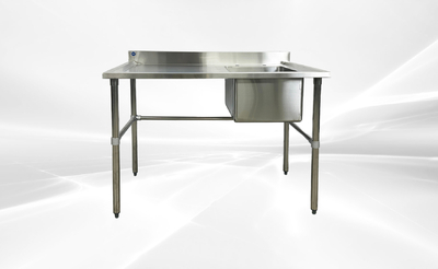 NSF 48 ins SS Work Table Kitchen Sink HN-C1T162012-28L