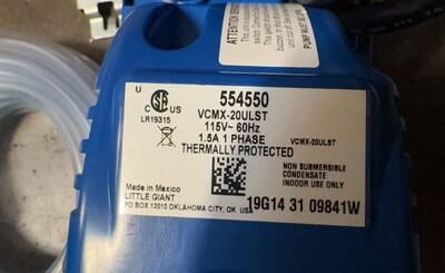 [Parts] Condensate Pump VCMX-20ULST