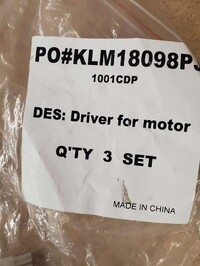 [Parts] ET-XRJ10L-2 Slush Making Machine Driver for motor