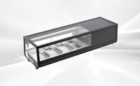 Black Refrigerated Display Case sushi refrigerator NSF CS-42A