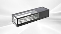 Black Refrigerated Display Case sushi refrigerator NSF CS-42A