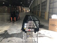Black Refrigerated Display Case sushi refrigerator NSF CS-42A