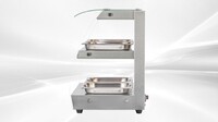 NSF Warmer Countertop Display Cabinet Show Case HW-2D