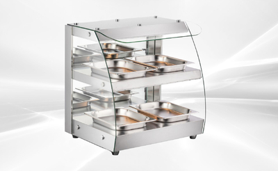 NSF Warmer Countertop Display Cabinet Show Case HW-2D
