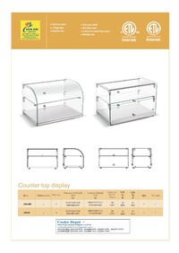 Countertop Glass Display Dry Case ZW-45R