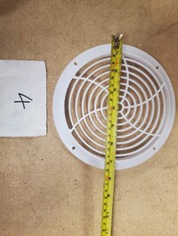 [Parts] LC-600 Merchandising door cooler Fan Cover Ins 6″