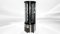 NSF Curved Glass Refrigerated Standing Showcase CL-400R-1