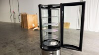 NSF Curved Glass Refrigerated Standing Showcase CL-400R-1