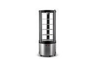 NSF Curved Glass Refrigerated Standing Showcase CL-400R-1