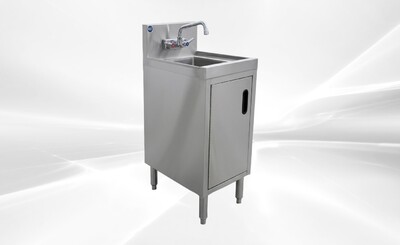 SS Utility Sink Kitchen Single Bowl Sink Cabinet SKC-2014